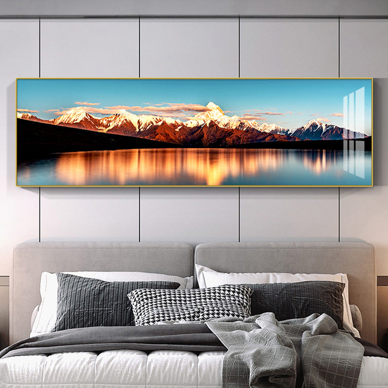 Modern Abstract Mountain Landscape Canvas Art Homeandso
