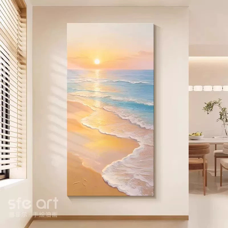 Coastal Sunset Canvas Wall Art Homeandso