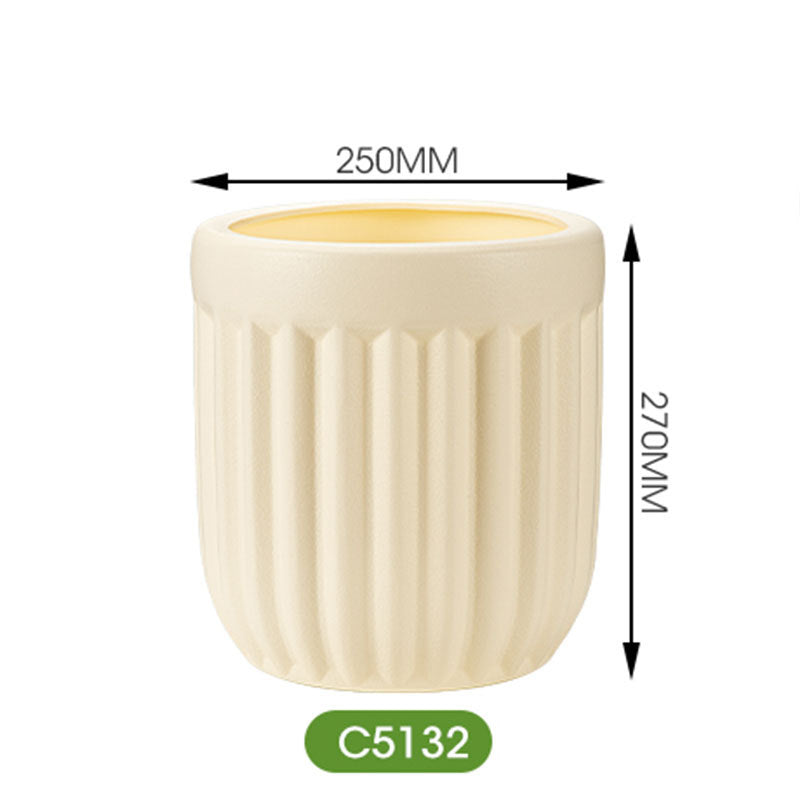 Textured Round Modern Planter Homeandso