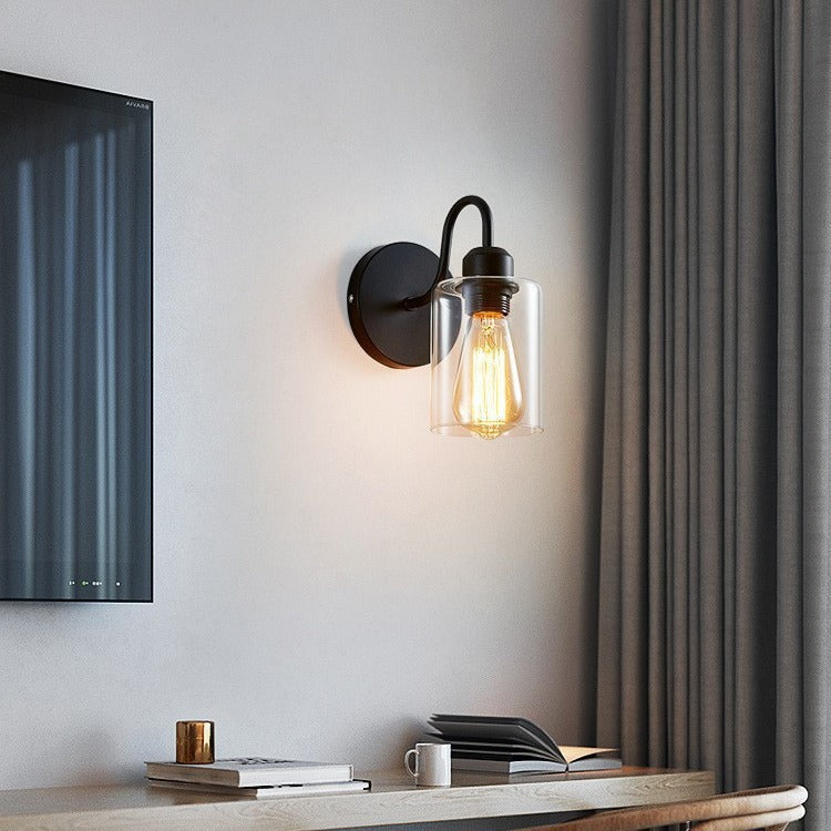 Vintage Glass Wall Sconce