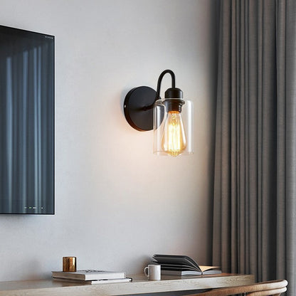 Vintage Glass Wall Sconce