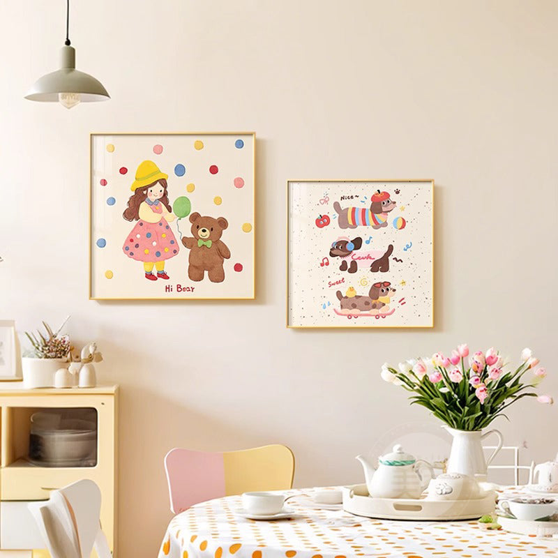 Illustrative Character Canvas Art Print Homeandso