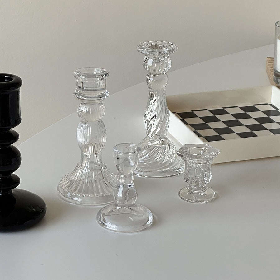 Luxurious Cut Glass Candle Holder
