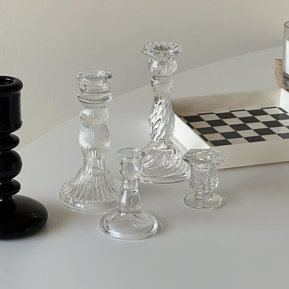 Luxurious Cut Glass Candle Holder