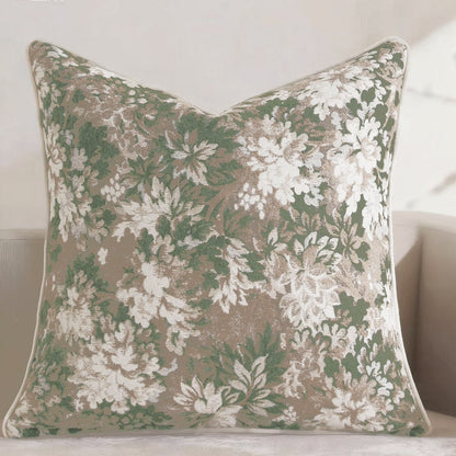 Floral Jacquard Decorative Pillow