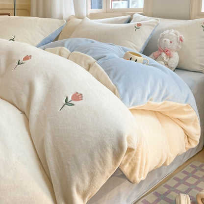 Luxurious Plush Duvet Set Homeandso