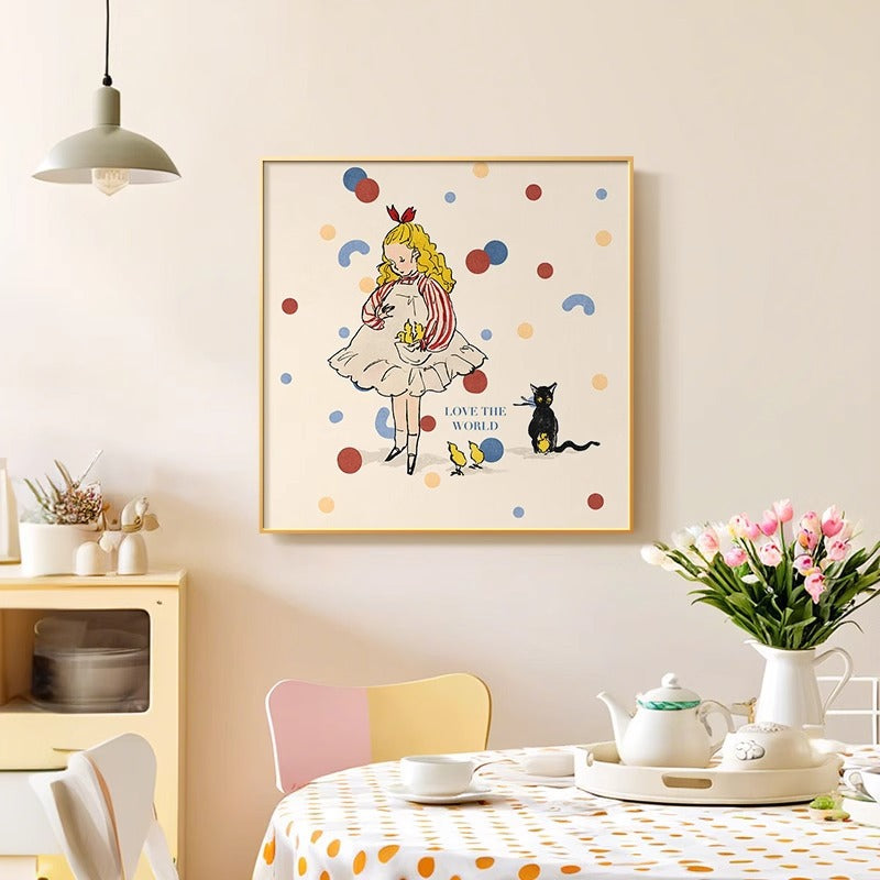 Illustrative Character Canvas Art Print Homeandso