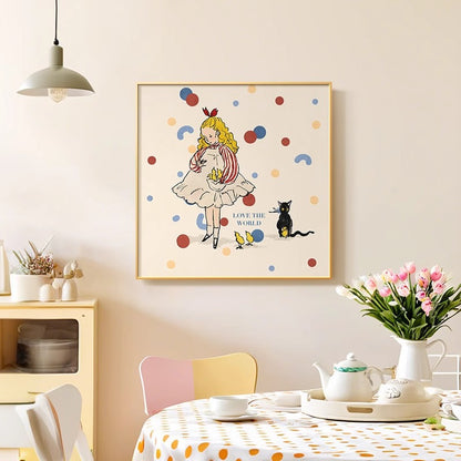 Illustrative Character Canvas Art Print Homeandso