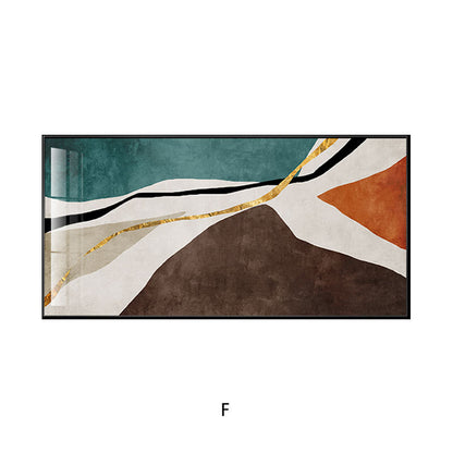 Abstract Geometric Framed Artwork Homeandso