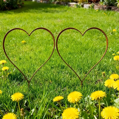 Decorative Heart-Shaped Garden Stake Homeandso