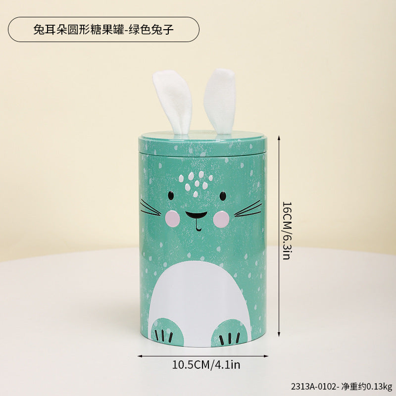 Bunny-Shaped Decorative Storage Canister Homeandso