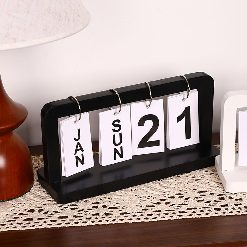 Wooden Desk Calendar Stand Homeandso