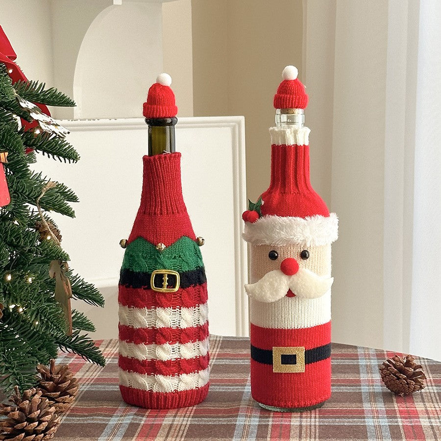 Festive Wine Bottle Covers
