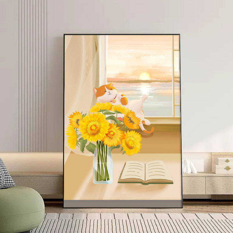 Decorative Cat-Themed Canvas Art Homeandso