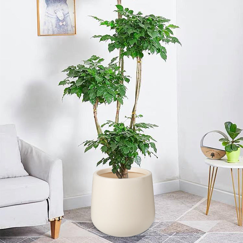 Textured Round Modern Planter Homeandso