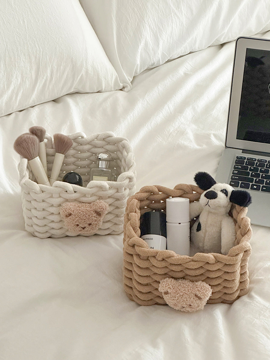 Cozy Decorative Knitted Storage Basket