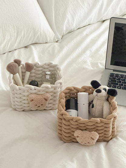 Cozy Decorative Knitted Storage Basket