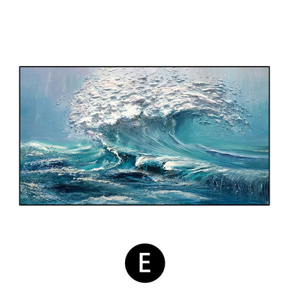3D Textured Ocean Wave Canvas Art Homeandso