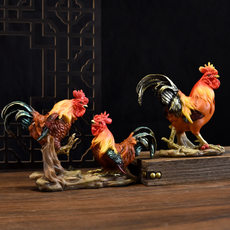 Decorative Rooster Figurine Homeandso