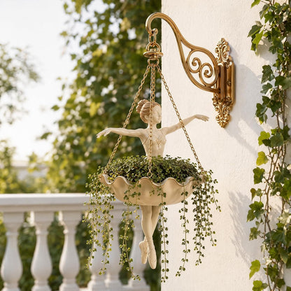Ballet Dancer Hanging Planter Homeandso