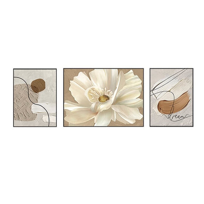 Elegant Framed Abstract Floral Art Set Homeandso