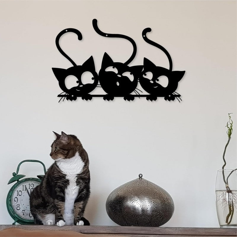 Cat-Themed Decorative Wall Art Homeandso