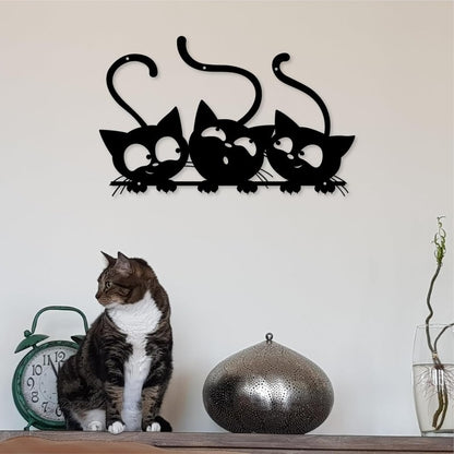 Cat-Themed Decorative Wall Art Homeandso