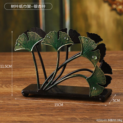 Decorative Leaf-Shaped Desk Organizer Homeandso