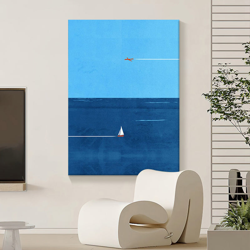 Modern Nautical Art Canvas Print Homeandso