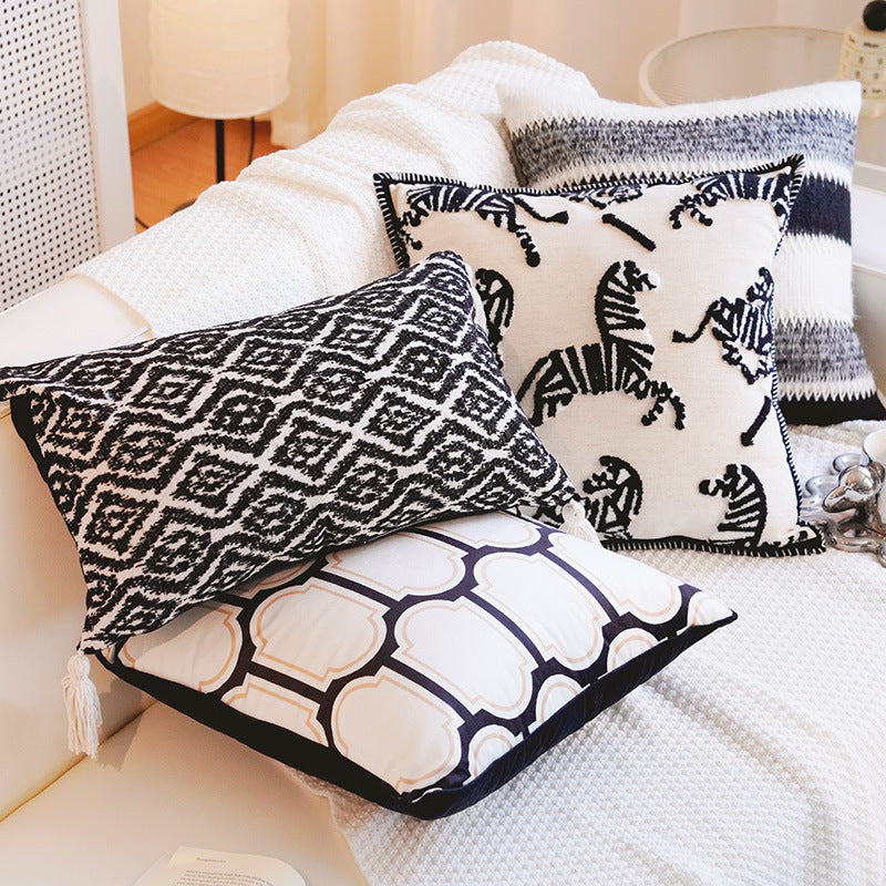 Artistic Abstract Pattern Decorative Pillow
