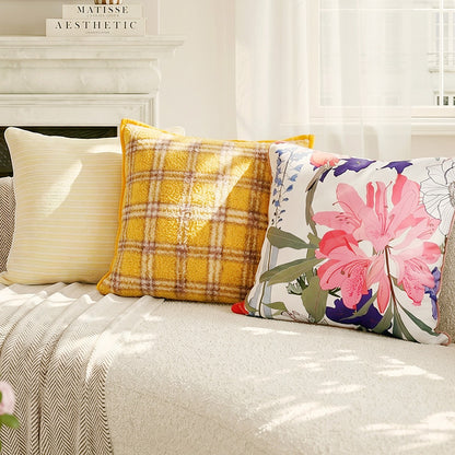 Artistic Butterfly Embroidered Decorative Throw Pillow