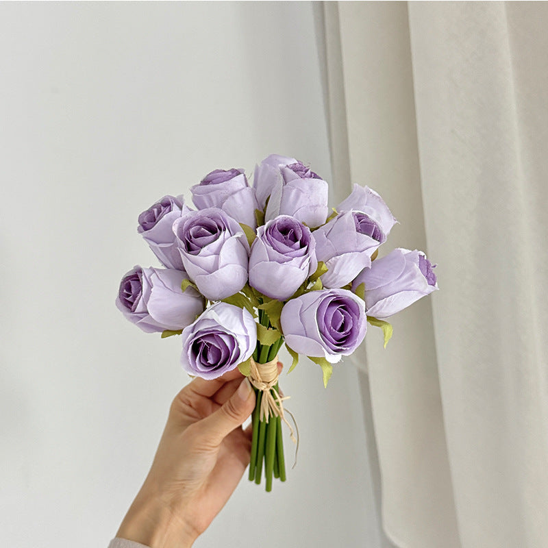 Elegant Artificial Rose Bouquet for Home Decor