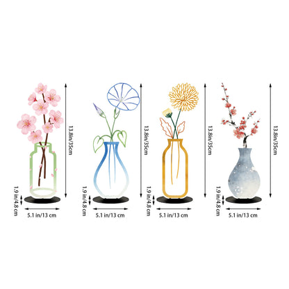 Homeandso Decorative Metal Flower Vase