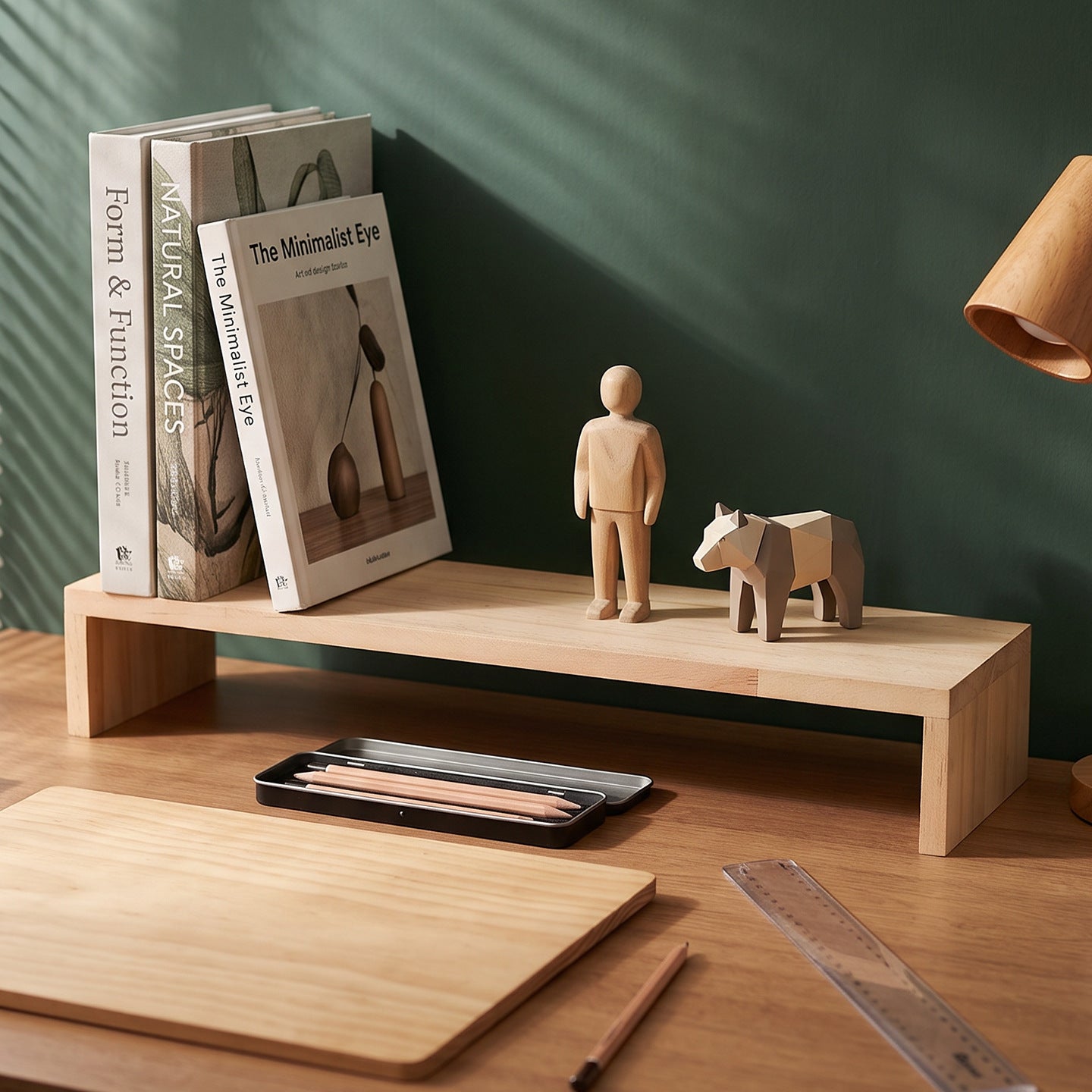 Wooden Minimalist Display Stand Homeandso