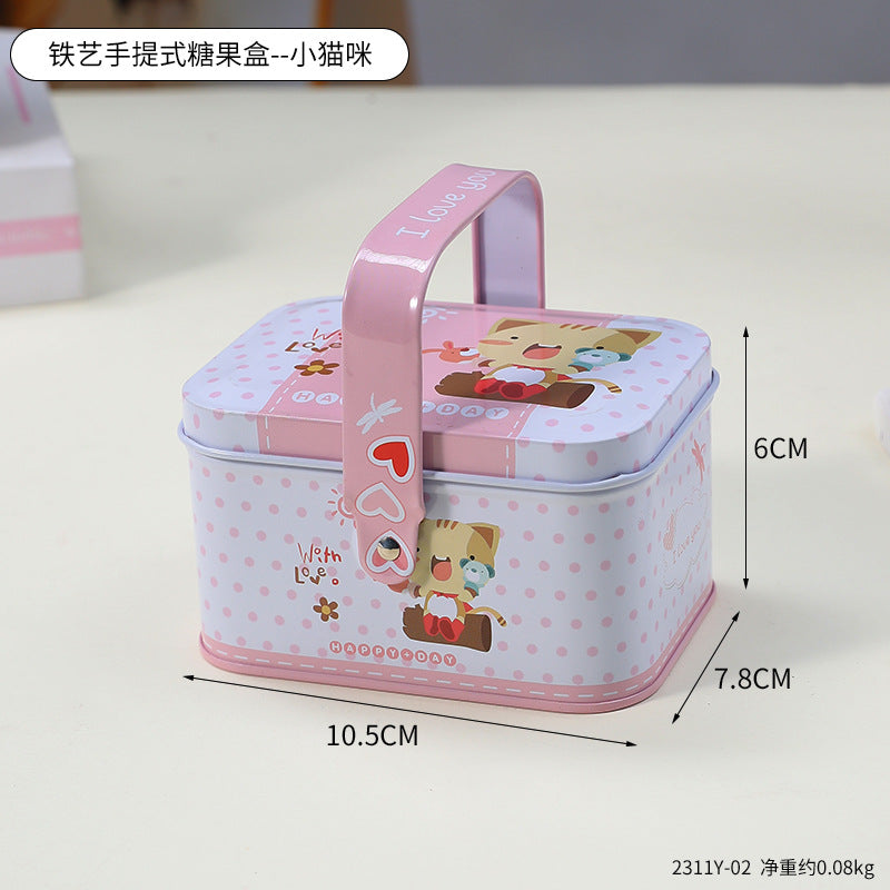 Cute Decorative Snack Storage Tin Homeandso