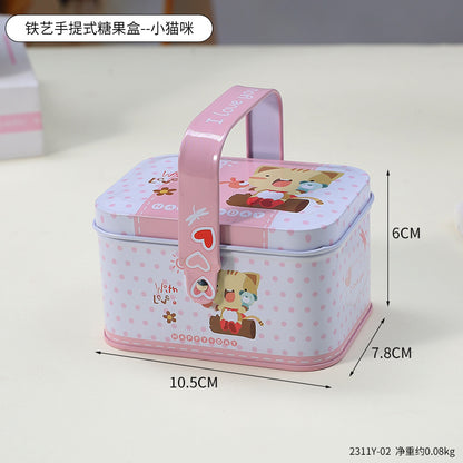 Cute Decorative Snack Storage Tin Homeandso