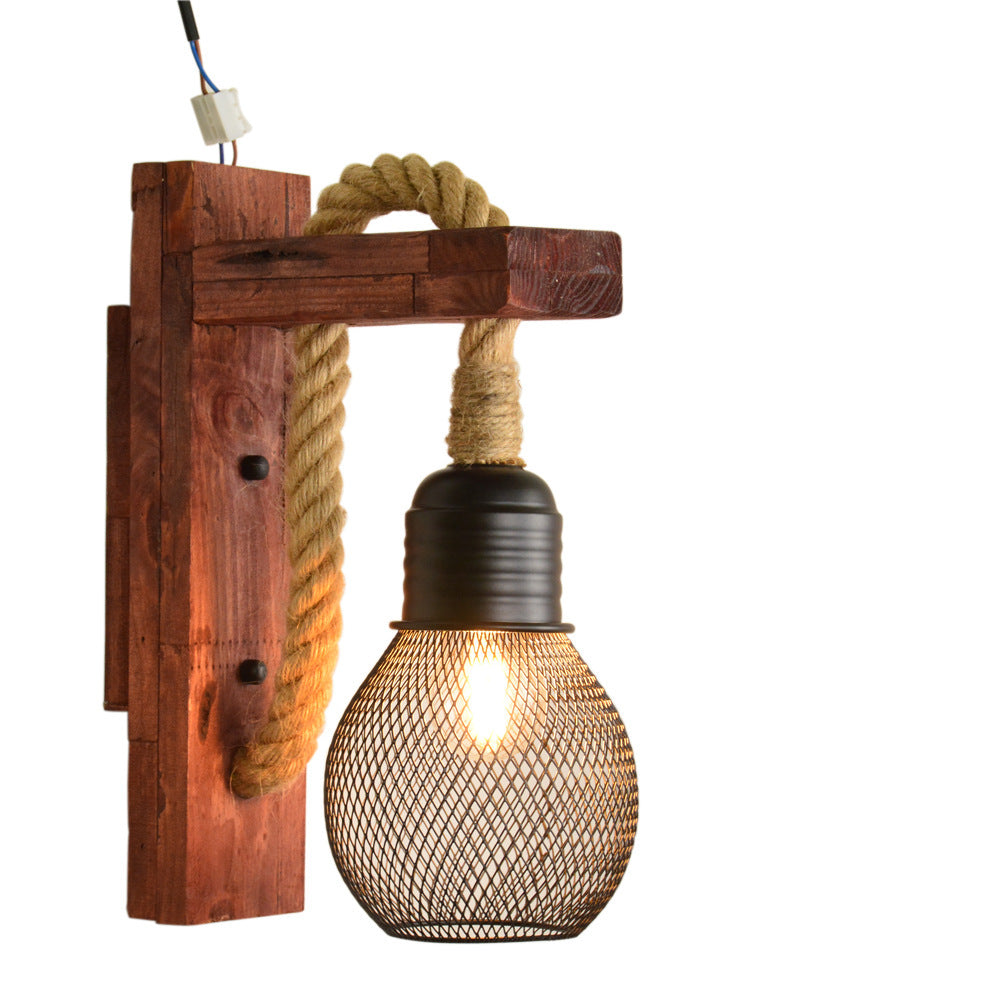 Rustic Wall Mounted Rope Light