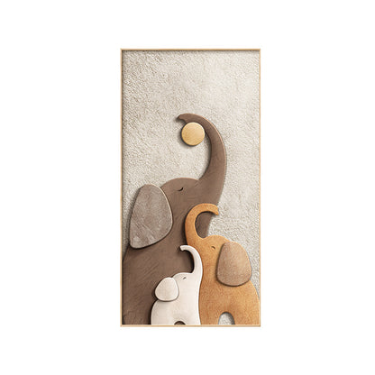 Decorative Elephant-Themed Wall Artwork Homeandso