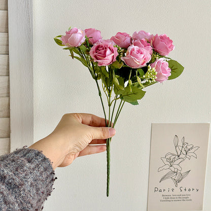 Lifelike Faux Rose Bouquet