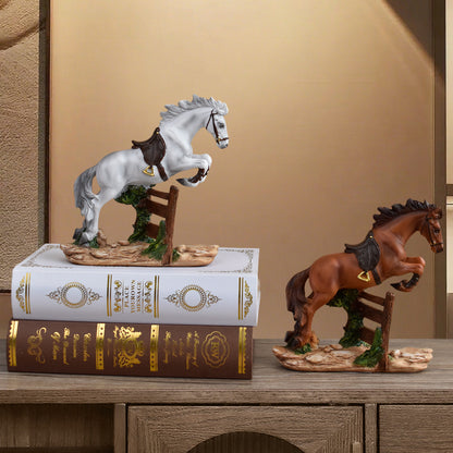 Horse Jumping Figurine Homeandso