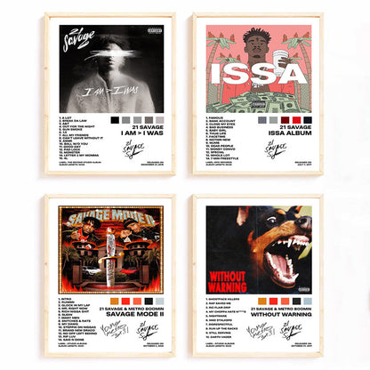 Retro Music-Themed Art Print Set Homeandso