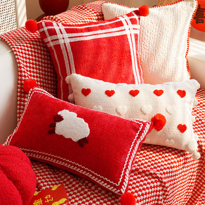 Cozy Textured Throw Pillow