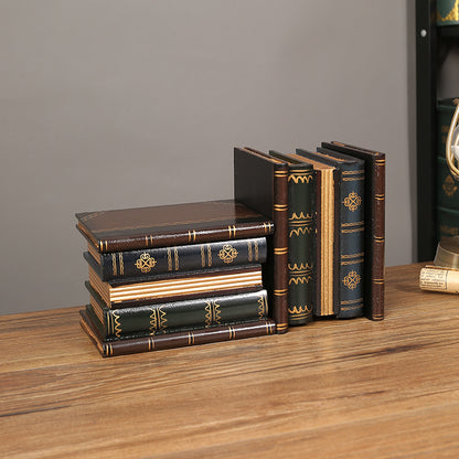Decorative Antique-Inspired Book Set Homeandso