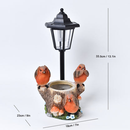 Decorative Solar Lantern Planter Homeandso