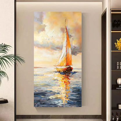 Seascape Sailboat Canvas Artwork Homeandso