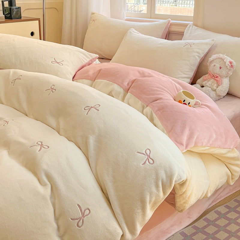Luxurious Plush Duvet Set Homeandso