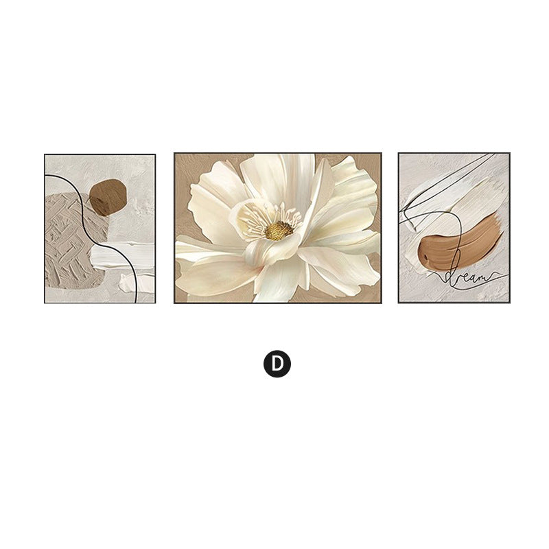 Elegant Framed Abstract Floral Art Set Homeandso