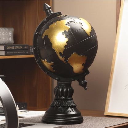 Home Decor Antique Black Globe Homeandso