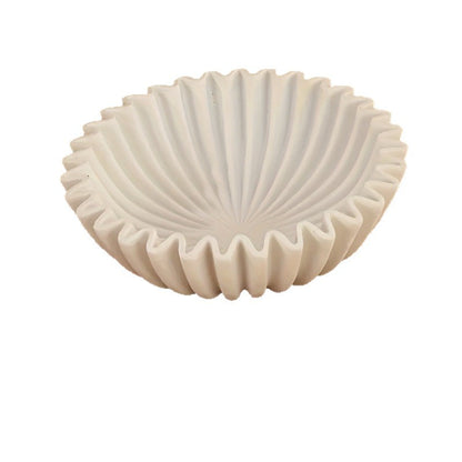 Decorative Fluted Ceramic Bowl Homeandso