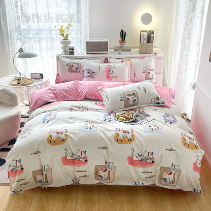 Playful Lion-Themed Duvet Cover Set Homeandso